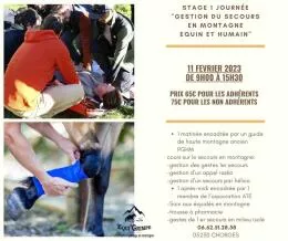 11/02/24 stage 1 journée gestion du secours en montagne équin et humain